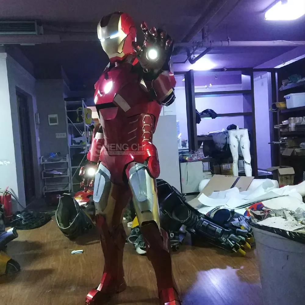 LED Robot Costume Adult Cosplay Giant Robot Costume for Iron Man Suit Robot Transformer Costume