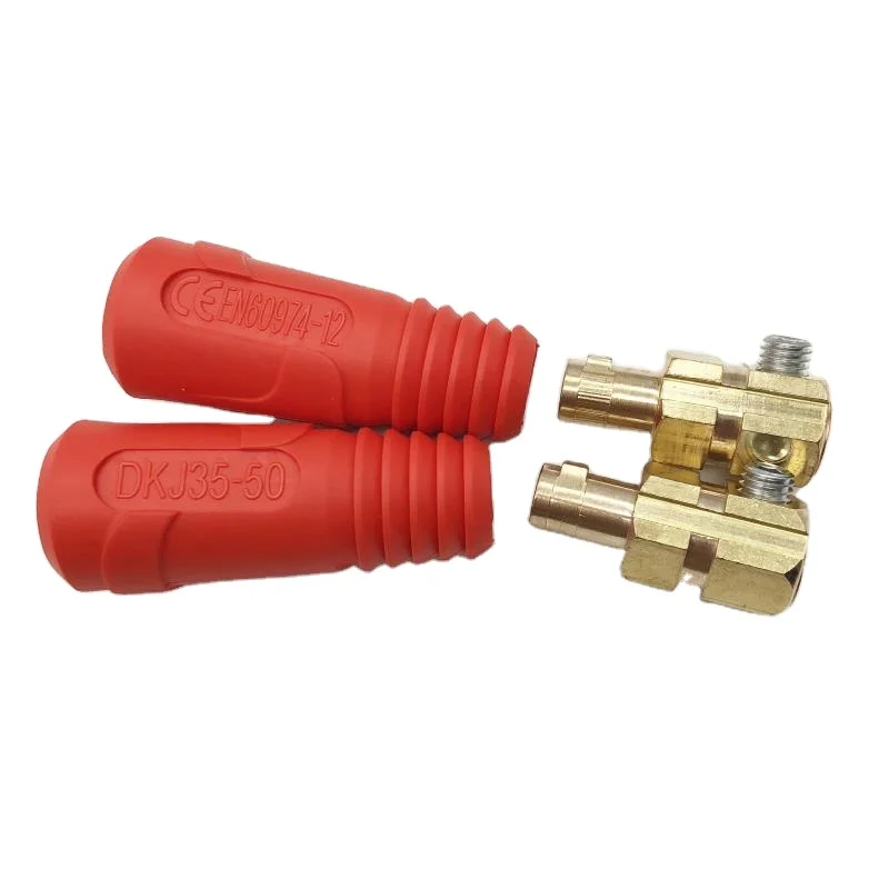 Tig spare parts Welding cable joint 35-50mm2 red cable connector