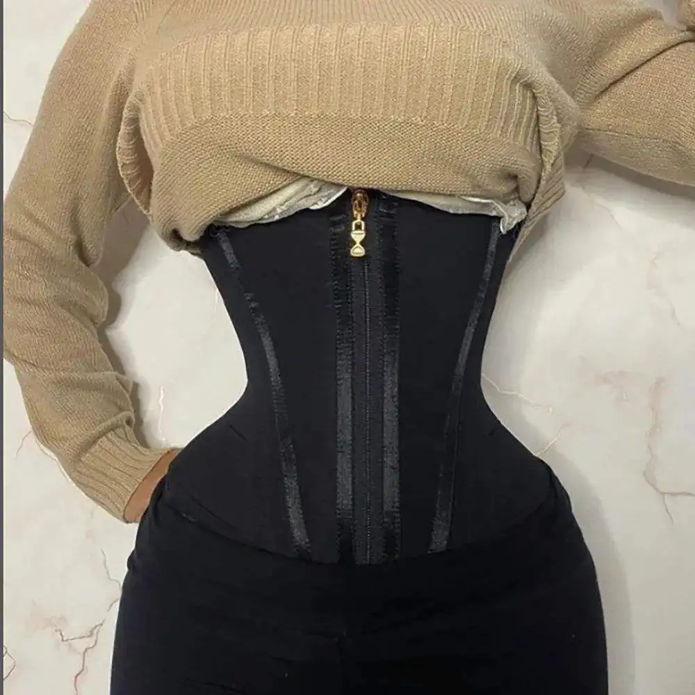 Fajas Colombians Waist Trainer Double Compression Bbl Shaper Tummy Control Slimming Flat Belly 13 Steel Bones Fajas