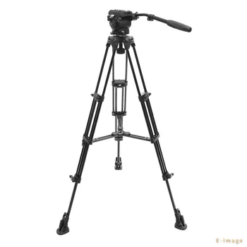 E-IMAGE EK650 Professional Compact 75mm Bowl Size Aluminum Video with Fluid Head Octopus Tripod Tutucu detail image