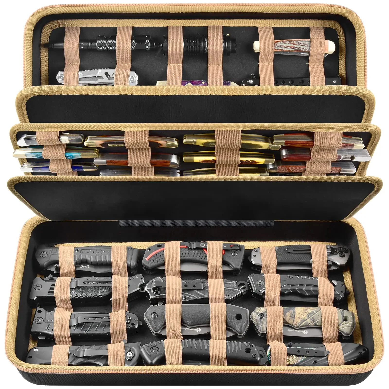 Custom Knives Organizer Display Case Knife Storage Box For Survival