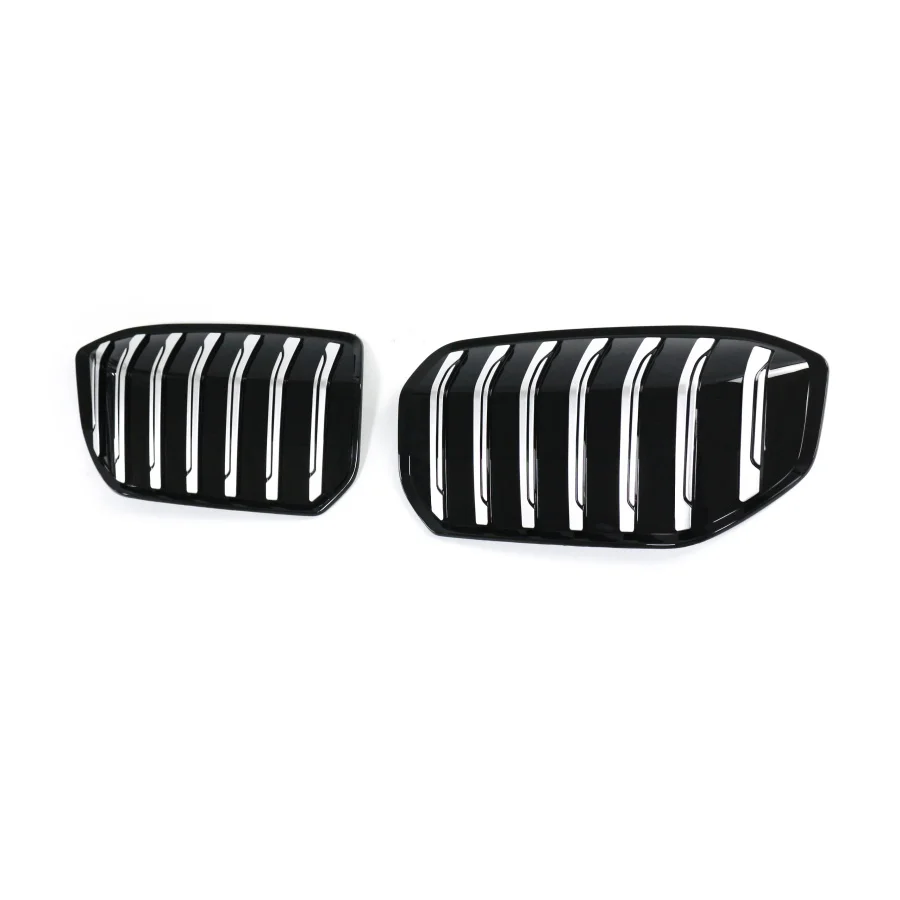 product tiypeor car automotive parts front grille silver black glossy decal compatible for bmw i3 2023 model553-5