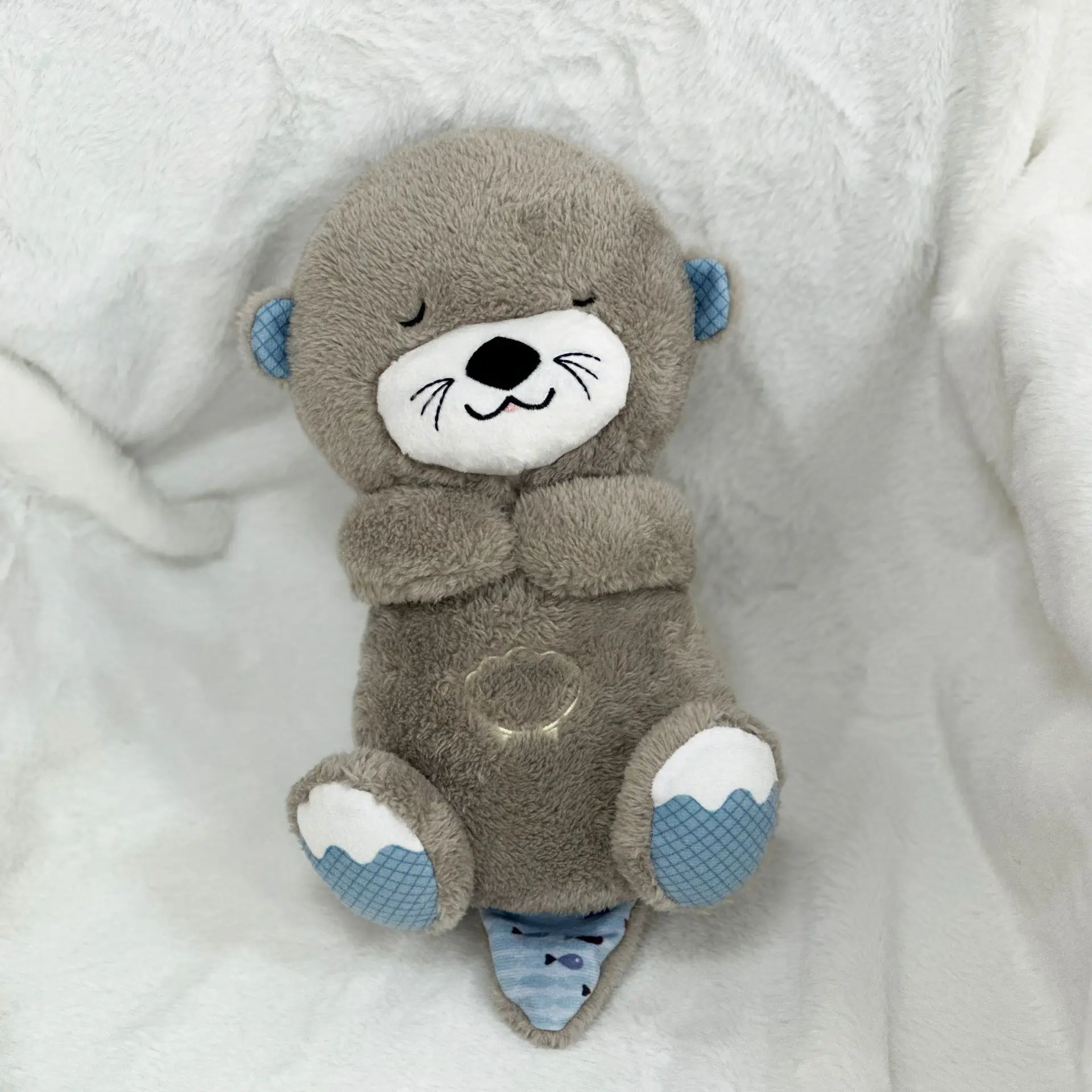 Ursinho Que Respira Led And Breathing Stuffed Animal Toys Beaver Otter ...