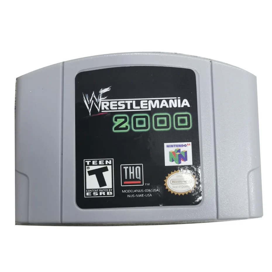 N64 Wrestling Games WWF WrestleMania 2000 English Language Rpg