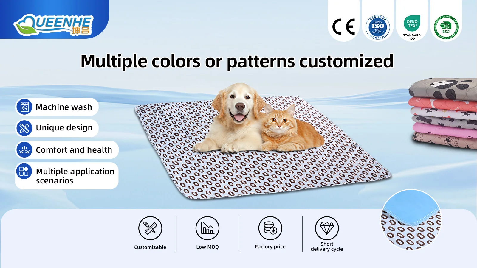 Wholesale Reusable Washable Eco-Friendly Latex-free High Absorbency Pe - product detail 1
