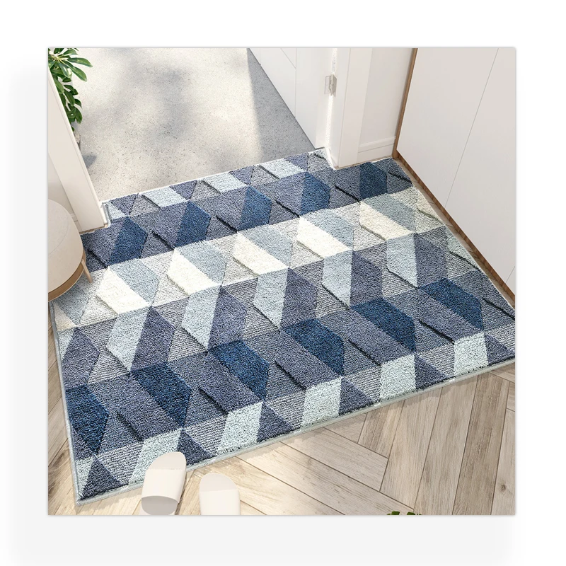 High quality waterproof non-slip home shower mat Microfiber Bathroom carpet Tufted bath mat