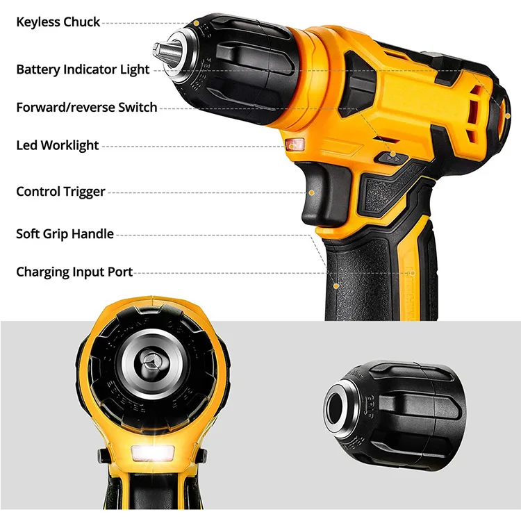 IFIXPRO 126件家用五金工具包螺丝刀家用工具箱套装8v螺丝刀组合套装家用工具包维修工具