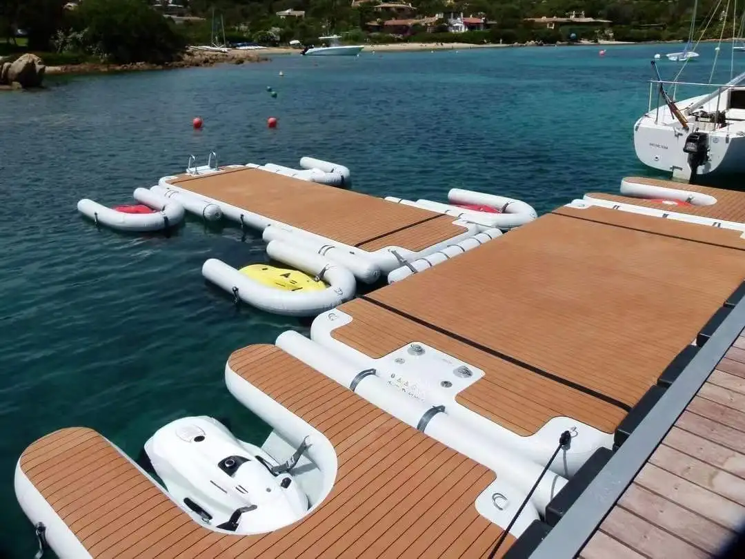 DWF Floating Jet Ski Platform Moto Boat Station  Inflatable Pontoon Dock Y for Yacht