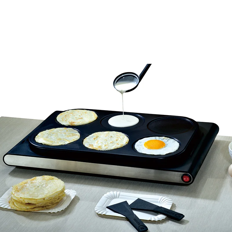 Electric Crepe Pancake Maker Chapati Making Machine for Roti Flapjack Tortilla Quesadilla