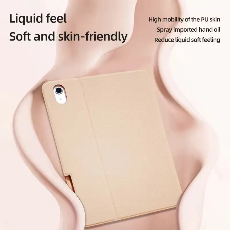 product laudtec multi angle stand tablet cover for ipad 10th generation 2025 skin friendly pu leather daily use smart case pbk323-5