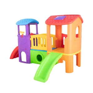 Kindergarten Colorful Indoor Playground Slide Combination Plastic Playhouse Toy