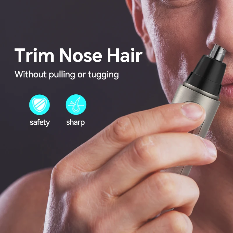 USB Charging Electric Men's Multifunctional Four-in-One Push Nose Hair Trimmer Portable for Home Car Use Direct Manufacturer details
