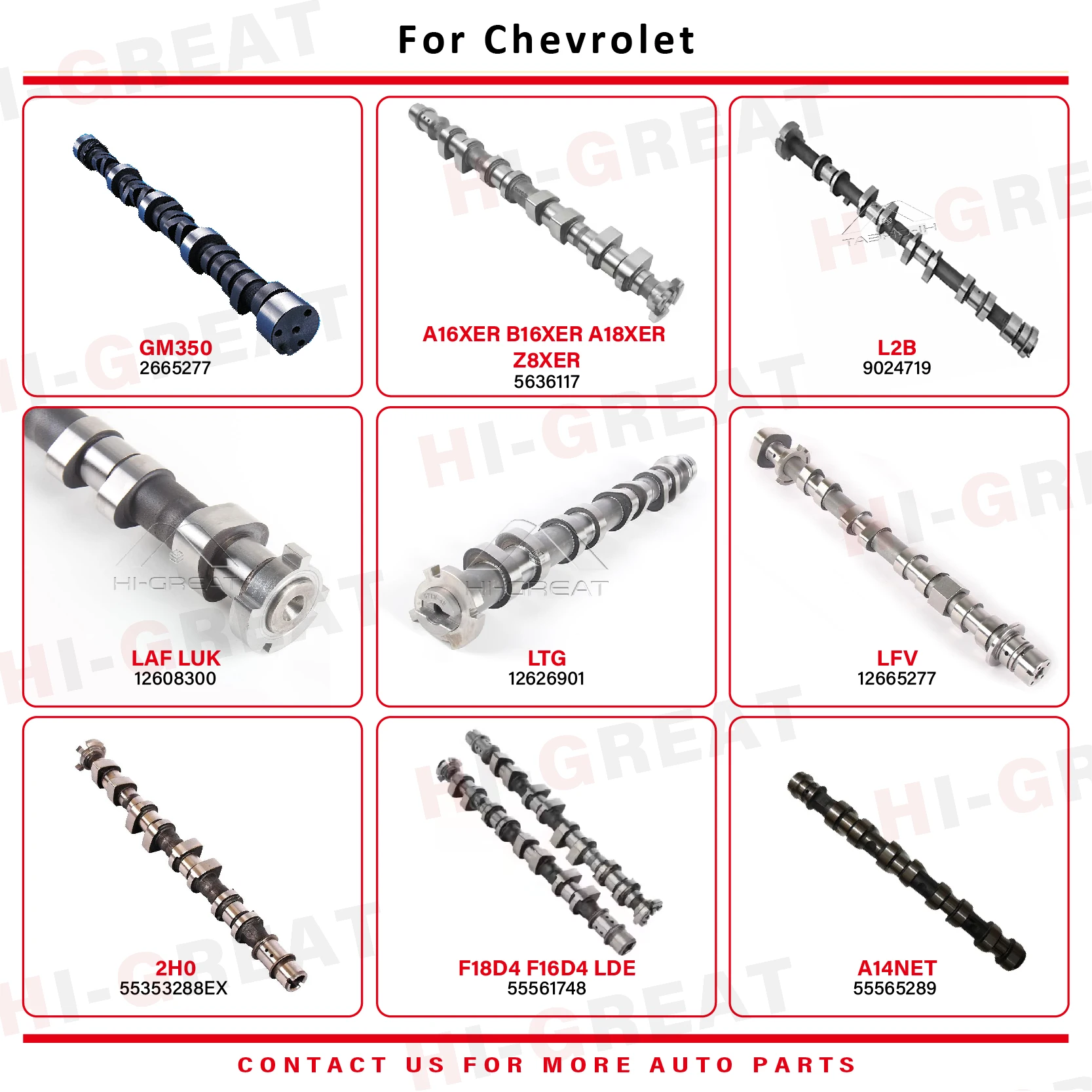 55568389 - Camshaft OE Number By OPEL, VAUXHALL