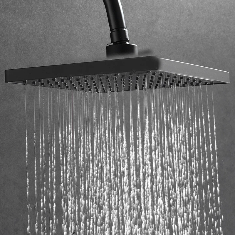 Цвета: черный золотистый интеллигентая (ый) Термостатический смеситель для душа голову все медные можно поднять и понизить кнопочного типа бытовой