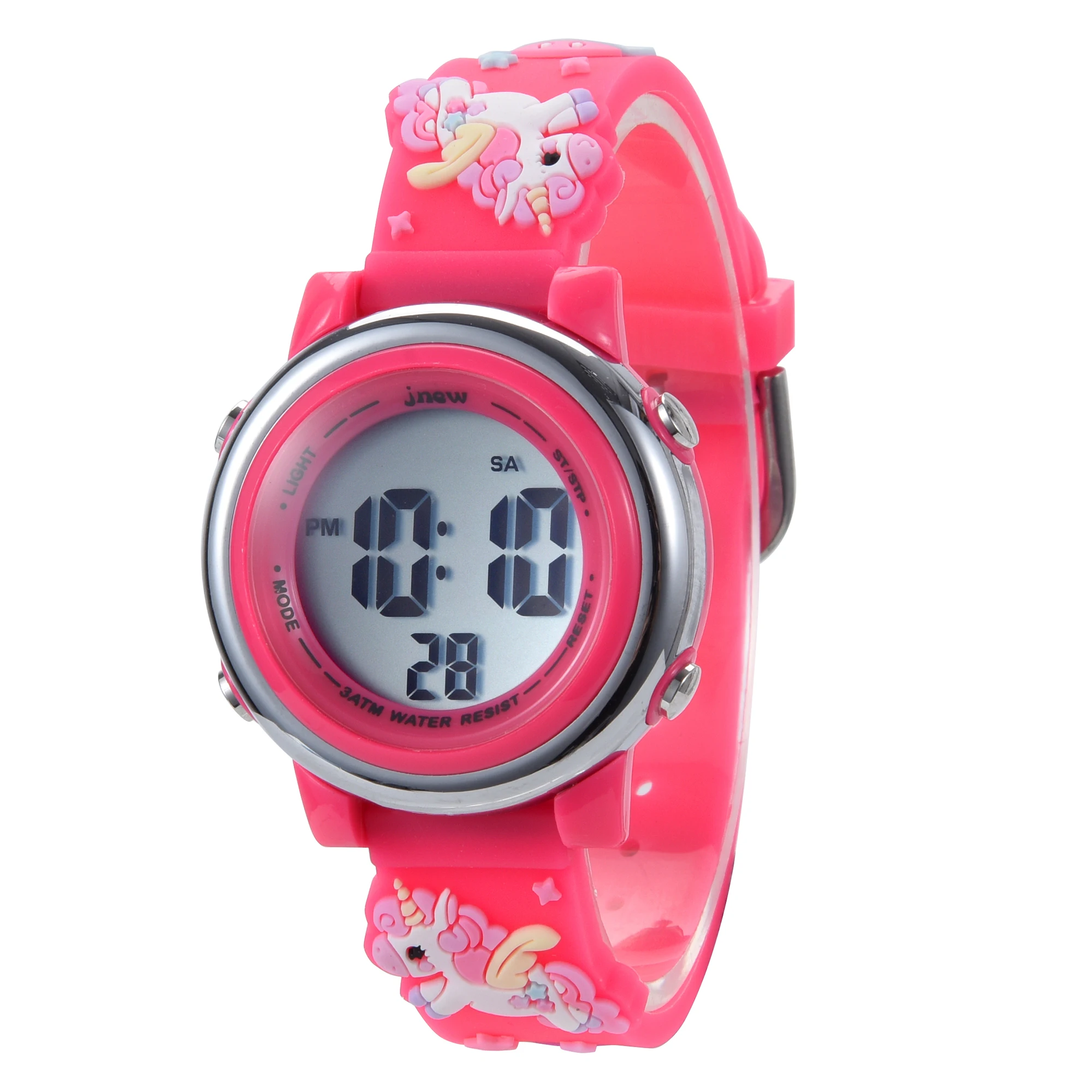  Reloj LED deportivo 30M impermeable multifunción reloj digital  para niño niña regalo, D-Rose : Ropa, Zapatos y Joyería