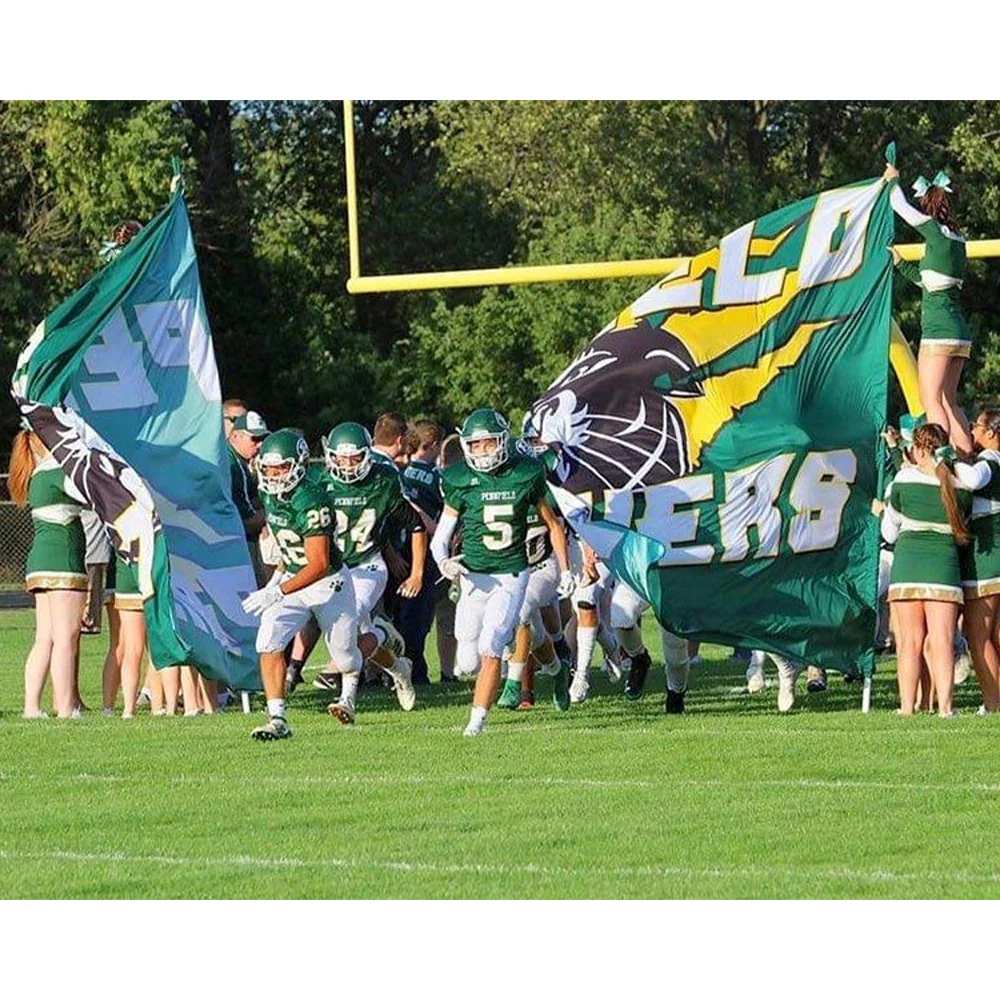 Custom Banner Printing Service Team Break Through Breakaway Banner  Cheerleading Running Sprint Banner Can Cross