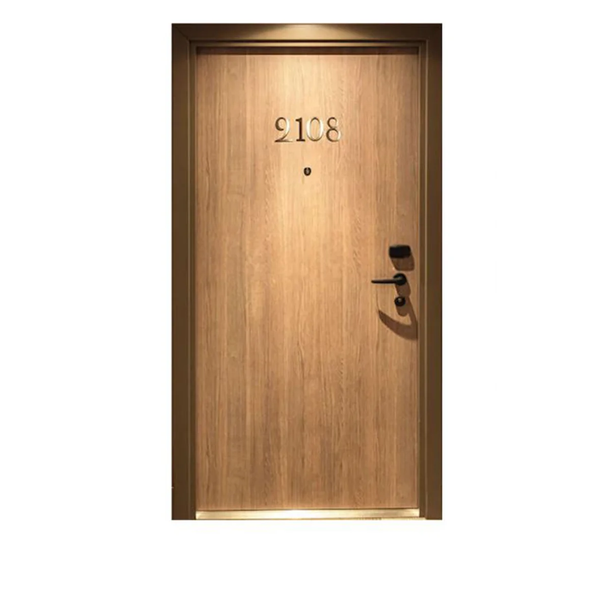 Modern Simple Design Turkish Style Wooden Finish Steel Door and Flush Metal Doors Wooden Grain Finish Security Fire Door