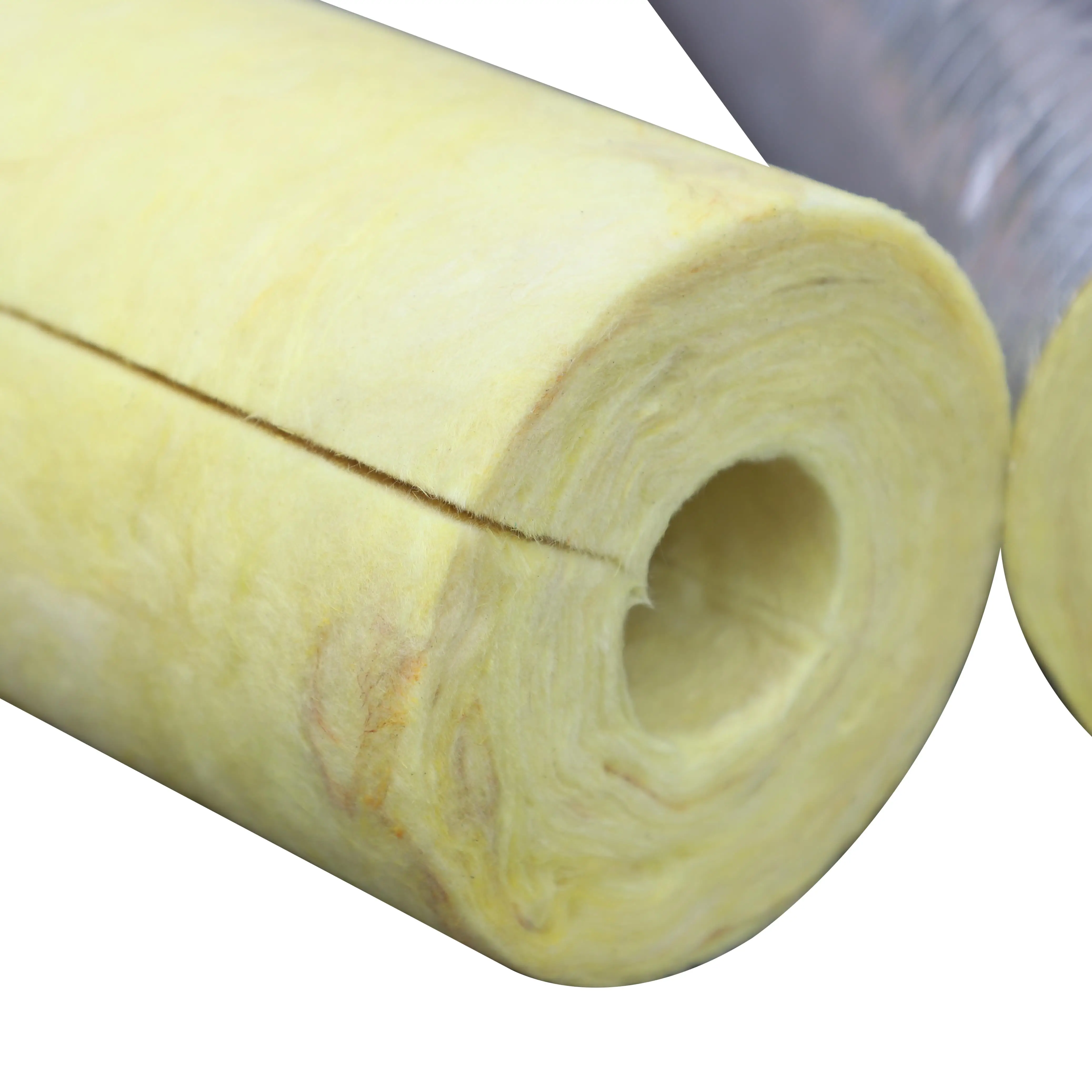 Wool Section Glass Wool Pipe Insulation with Aluminium Cloth Facing for Outdoor ...