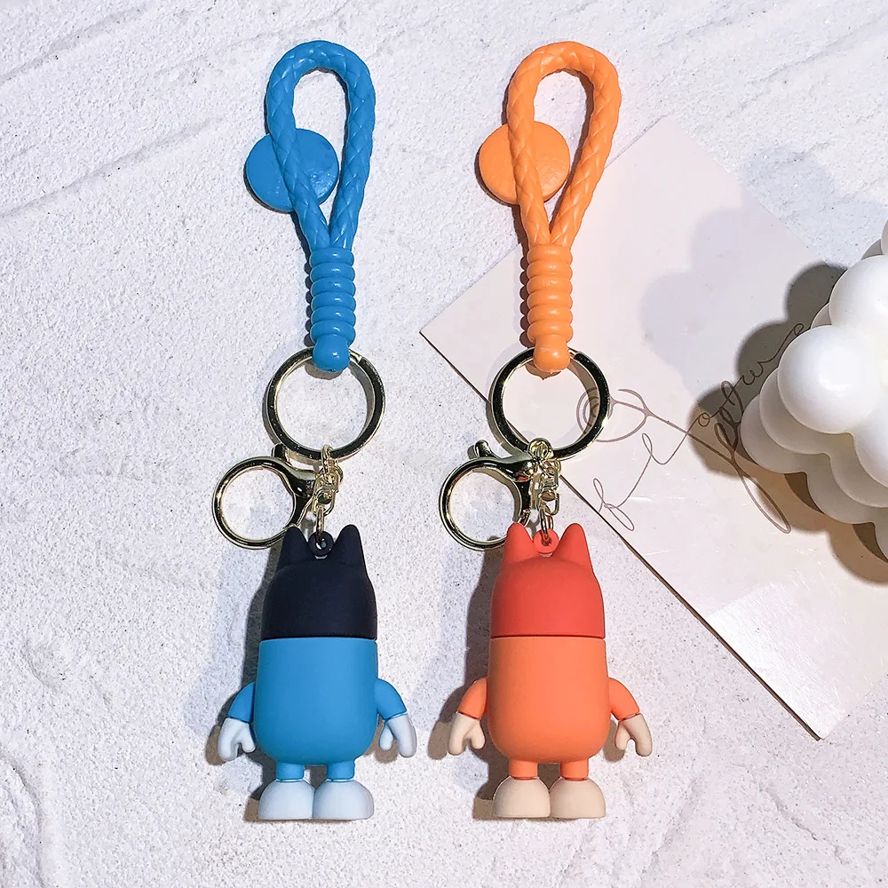 New Blueys And Bingo Family Keychains Bandit Keyring Heeler Chilli ...