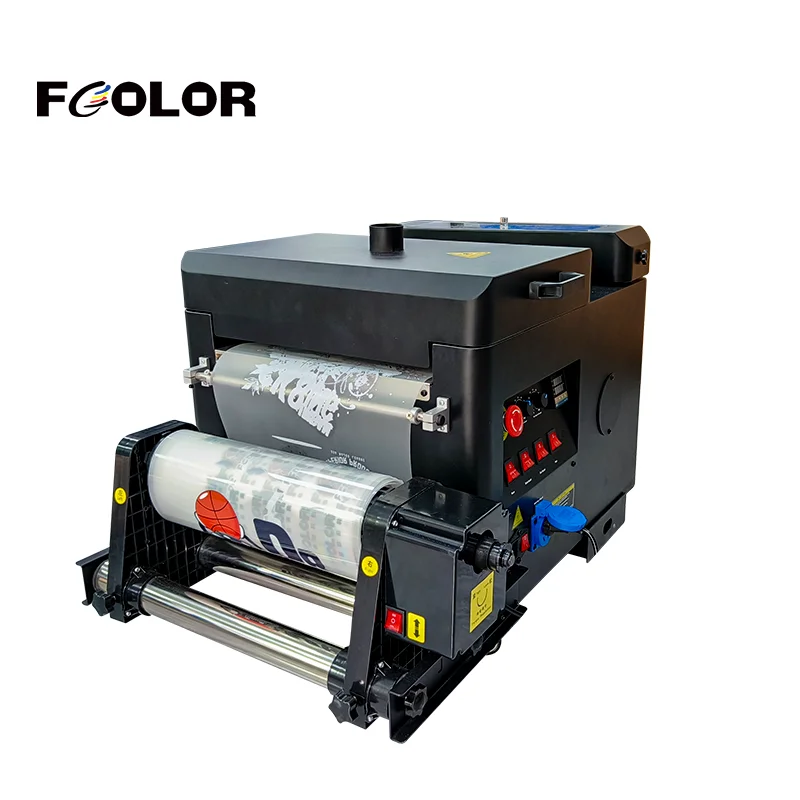 FCOLOR Dtf Shaking Powder Machine for Inkjet Printer Digital A3 Roll PET Film Printing Machine DTF Powder Machine