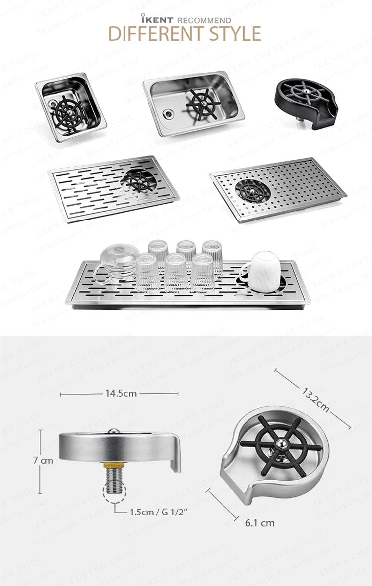 Bar Automatic Glass Cup Washer Pressure Quick Cup Washer Creative Tools Stainless Steel 304