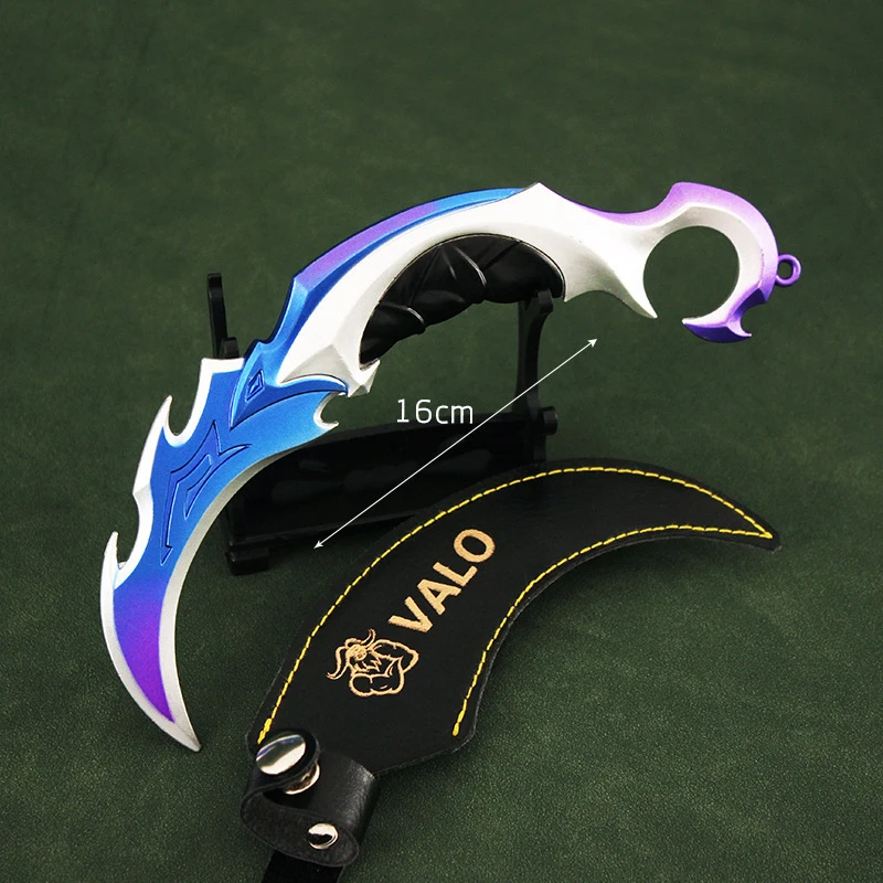 Couteau Jouet Valorant CKHOF - Réplique Alliage Aluminium 16cm, Cadeau Pour Fans Du Jeu