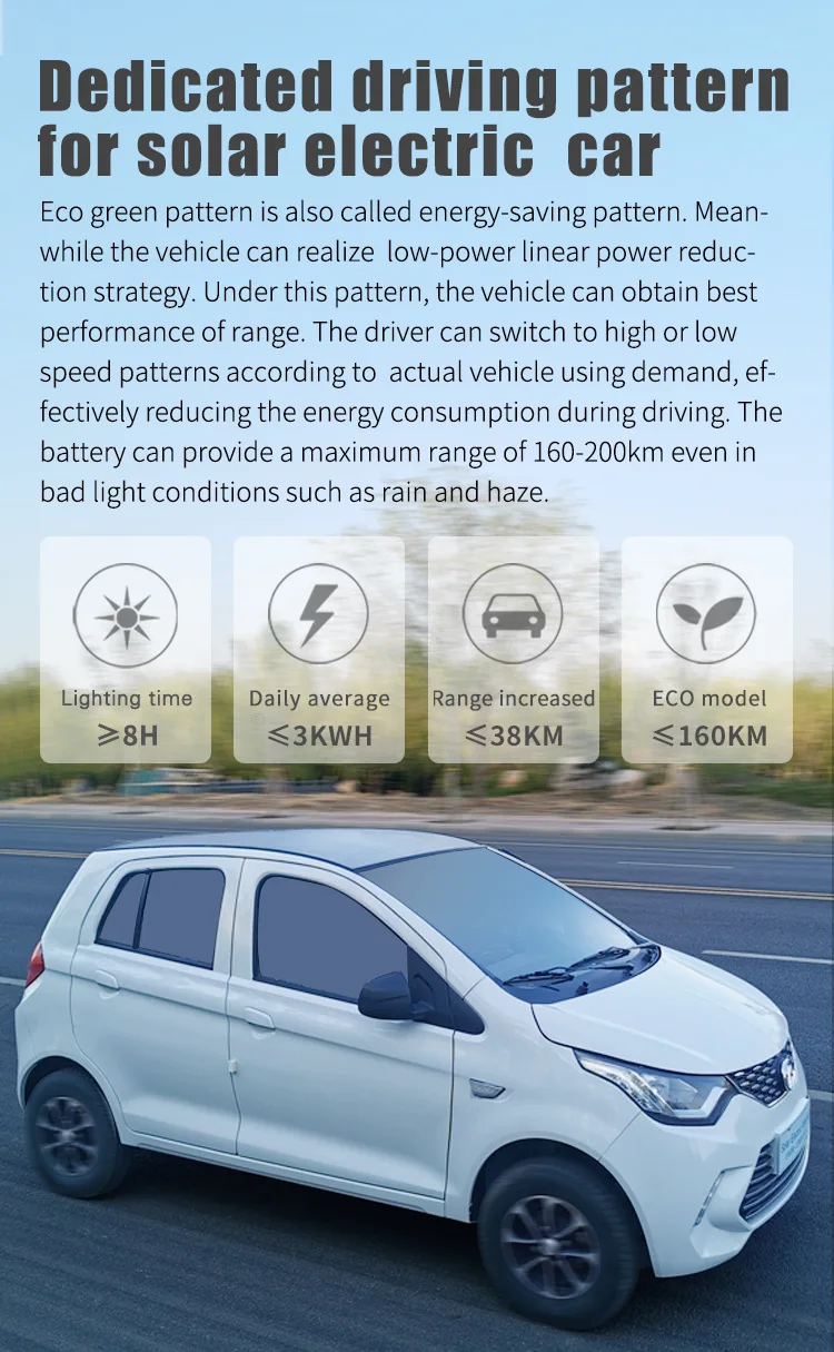 City use 4 wheel electric vehicles EEC COC certificate new cars solar electric cars