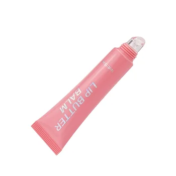 Custom Luxury Pink Plastic PE Lip Balm Packaging Cosmetic Empty Lipstick Tube Squeeze Lip Gloss Oil Tubes Container