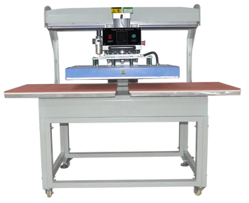 40*60 Pneumatic Double Station Heat Press Machine Heat Transfer Printing Machine Sublimation Printer For Garment Label Diamond