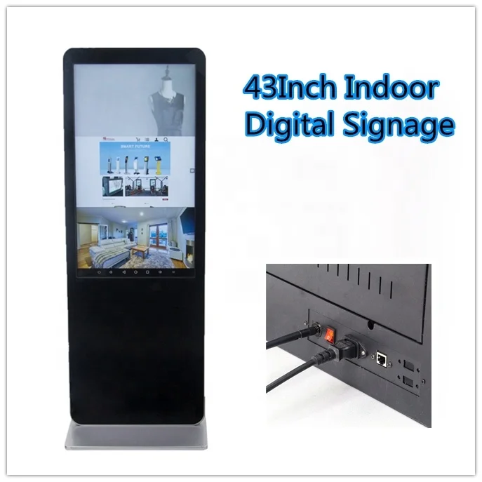 
65 дюймов напольный стенд digital signage, тотем, рекламное табло с ЖК-экранов 