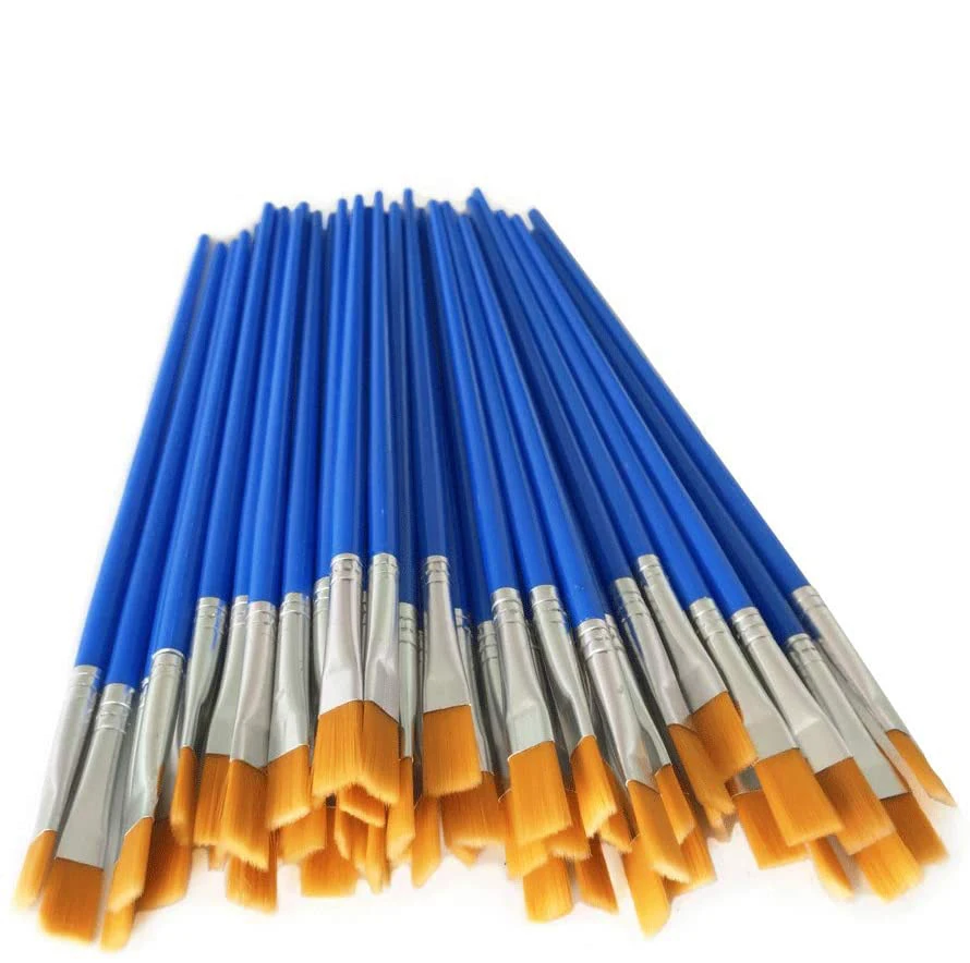 Оптовая продажа нейлоновых кистей для рисования с ручкой из акриловой кисти