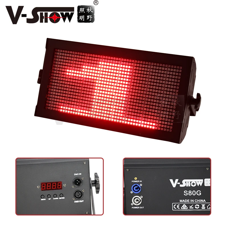 VSHOW S80G Strobe DMX Led Light 560w 960 RGB SMD5050 LED Colorful Lighting Stage Light Mixer