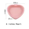 4pcs 6 inch Heart Red