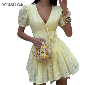 Customizable Embroidered Satin Short Dress Breathable Midi Party Style Waist Strap Summer ODM Supply Floral 100% Cotton