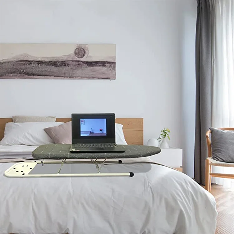 Standard Size Deluxe Ironing Board with Extra Thick Heavy Duty Padded Cotton Cover, Height Adjustable
