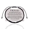 To my grandson-steel bracelet with password