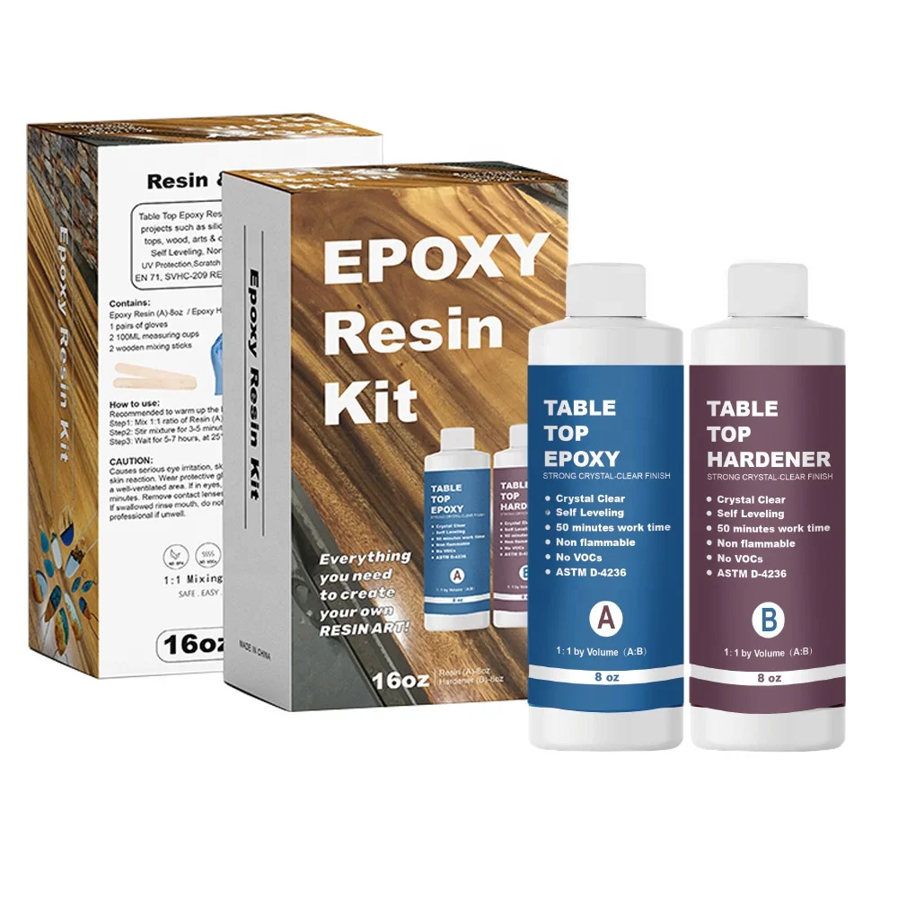 CNMI Wholesale Crystal Clear Epoxy Resin Kit For 3d Epoxy Floor And Ceiling  - China Adhesive, Epoxy Resin