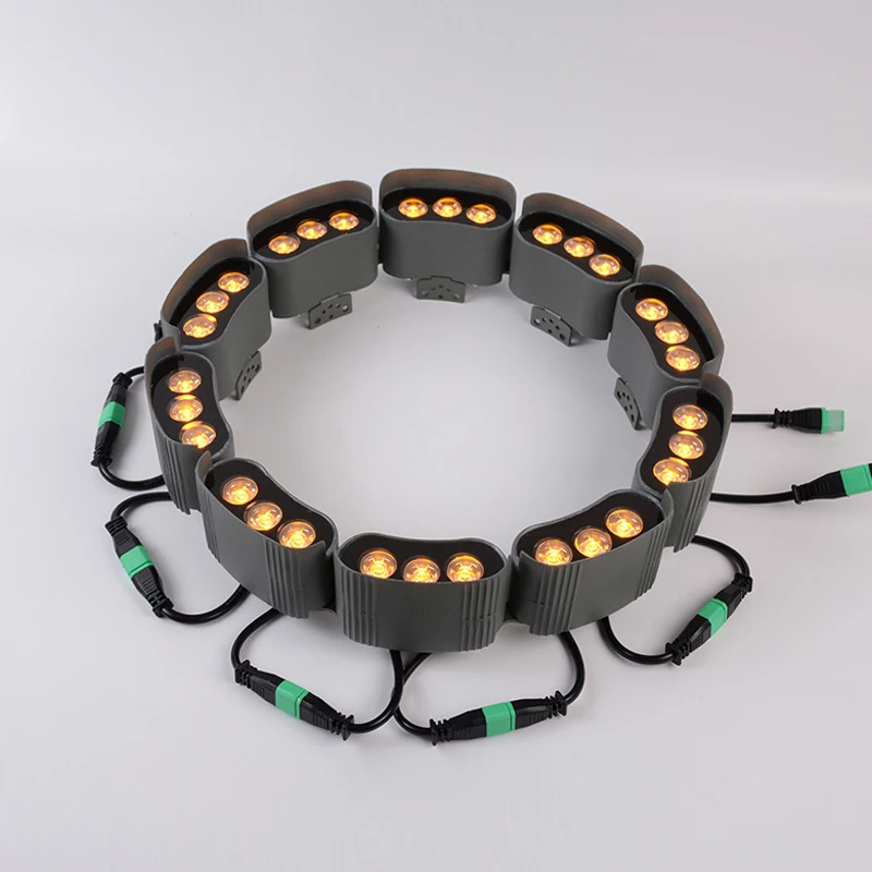 Luce LED Ad Anello Per Albero 24W – RGB Impermeabile IP65 In Alluminio Per Giardino E Parco