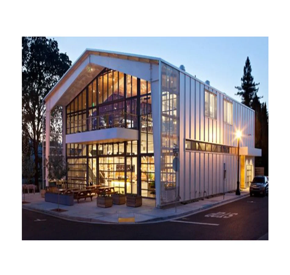 Pdf/Cad Drawing Two Doors Steel Truss Pipe Structure Warehouse Plans Workshop Design Prefabricated Shop