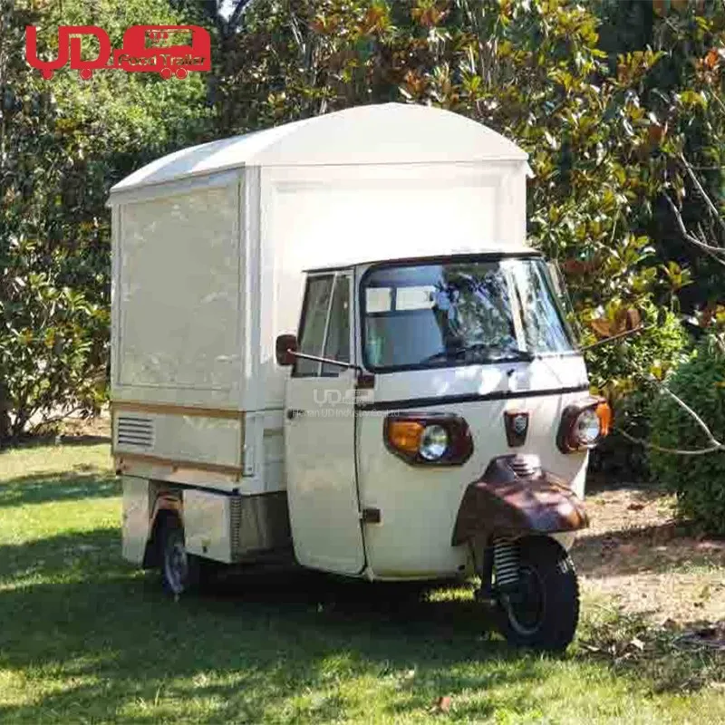 Multi Function Ice Cream Food Cart Electric Tricycle Tuk Tuk Ape Hot Dog Stand Coffee Kiosk Mobile Food Truck