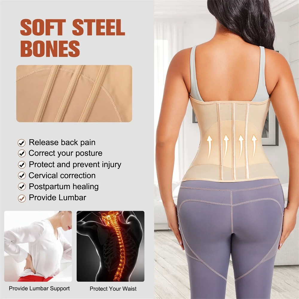 Wholesale Women Tummy Control Waist Wrap Corset Shapewear Belt Full Body Waist Trainer Shaper manufacture