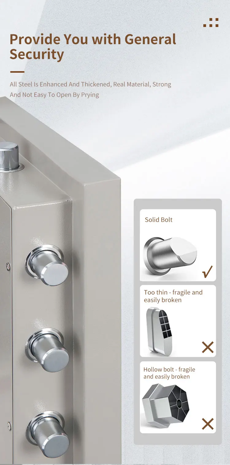 CEQSAFE 2025 China Best-selling Double Lock Electronic Wall Anti-theft Fireproof Safe Box for Money factory