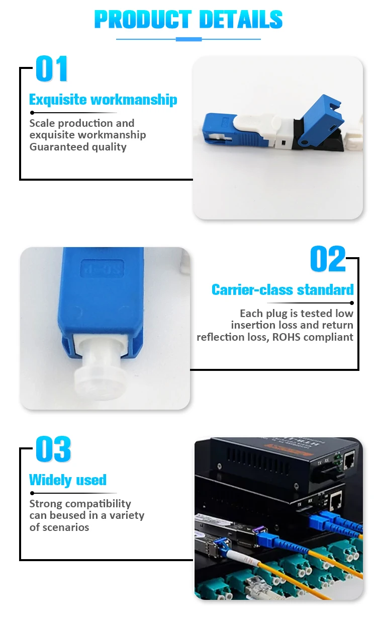 FONGKO SC APC Fast Connector for LC Fiber Optic, OEM | Wholesale