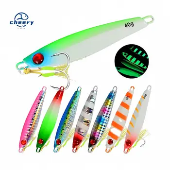 CHEERY Lure Red-Eye Small Metal Jig Artificial Hard Bait Spanish Mackerel Black Bass 20g 30g 40g with Hook Stock Wholesale – Metal Jig – view 2