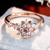 Anillo de oro macizo de 14k con diamante de laboratorio