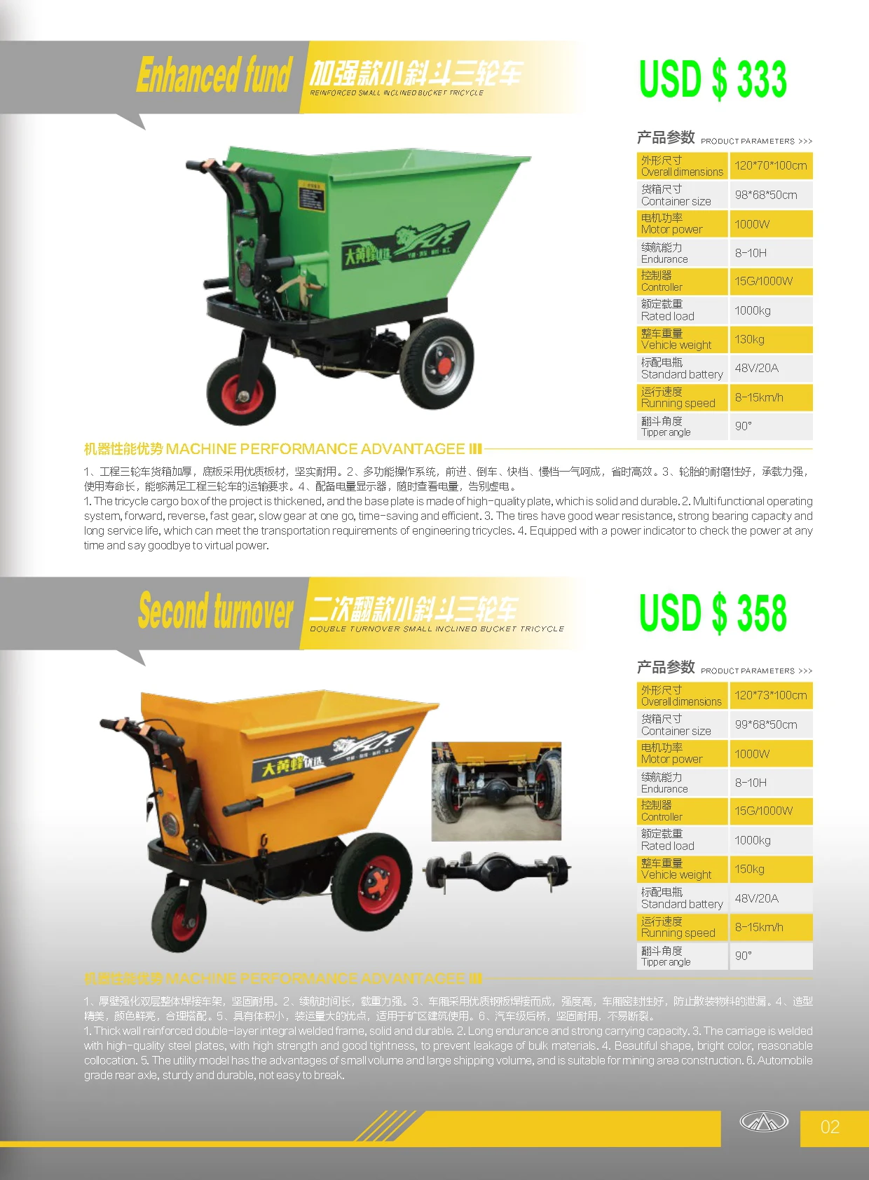 wholesale wheel heavy electric trolley for hospital and industrial outdoor logistics cargo mover truck hand cart