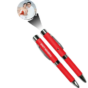 OEM Cartoon Animation 1.0mm Black Ink Ballpoint Pen Yellow Orange Aluminum Projector Durable Metal Tool Drop-shippping Available