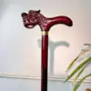 Solid wood [straight handle faucet] single leg