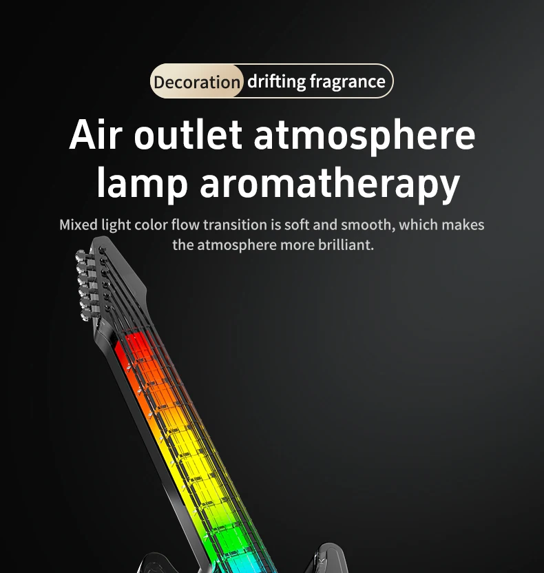 product premium design colorful guitar light car air freshener car air outlet clip aroma fragrance diffuser scented car perfume-1