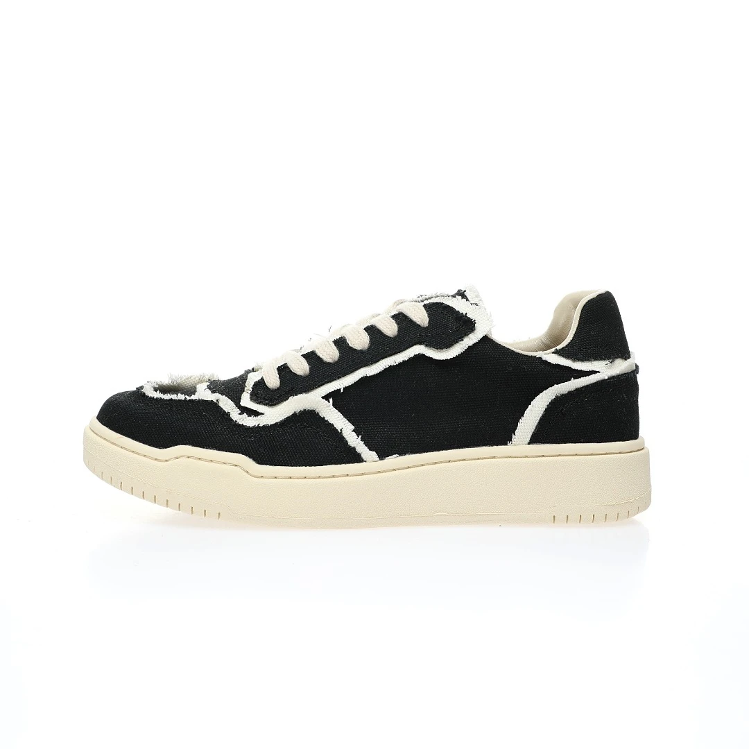 Casual shoes thick bottom sneakers women's designer leather splicing lacing comfortable Urban Canvas Basketball Sneaker